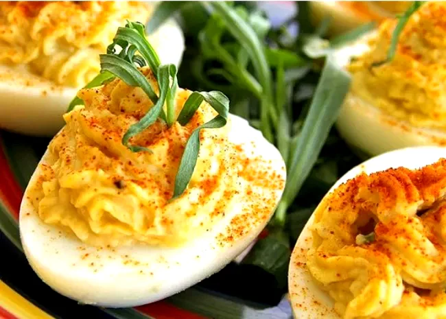 Tarragon and Spice Deviled Eggs