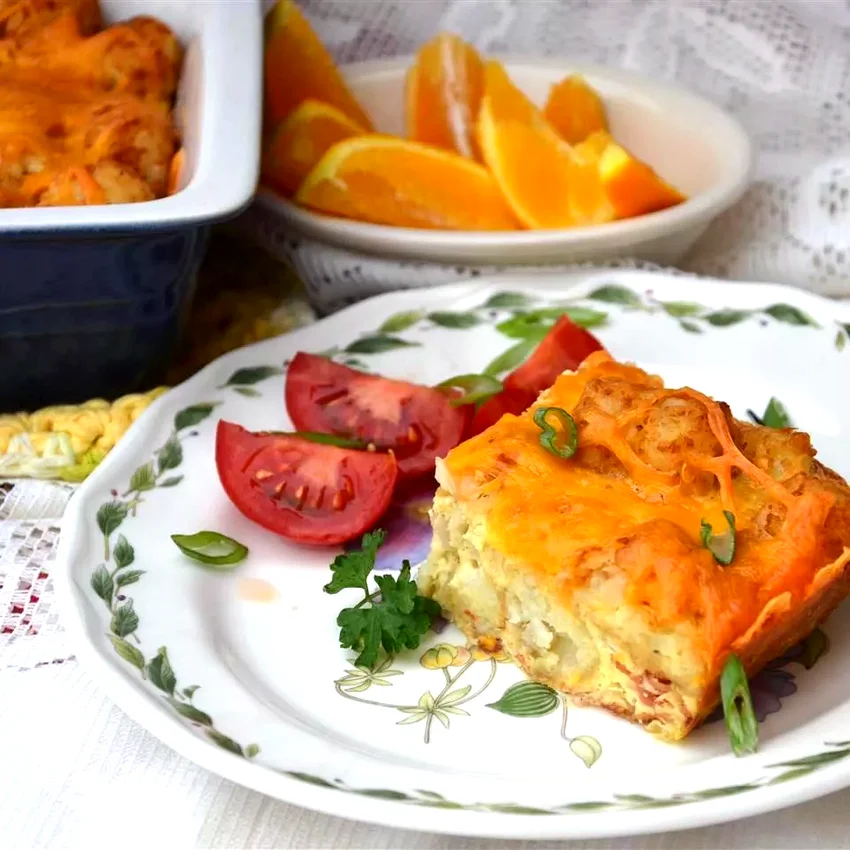Tater Tot and Bacon Breakfast Casserole