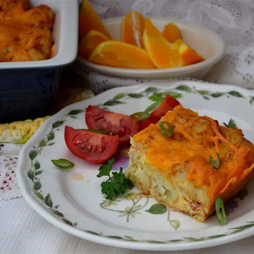 Tater Tot and Bacon Breakfast Casserole