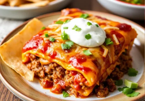 Tex-Mex Beef Enchilada Casserole