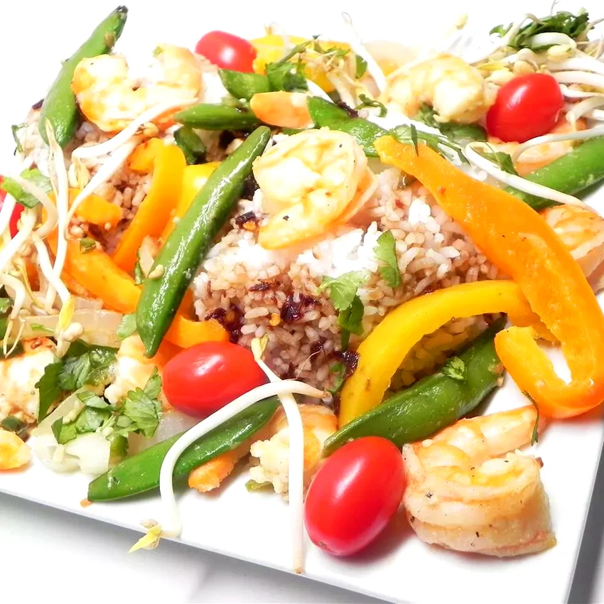 Thai Shrimp and Snow Peas