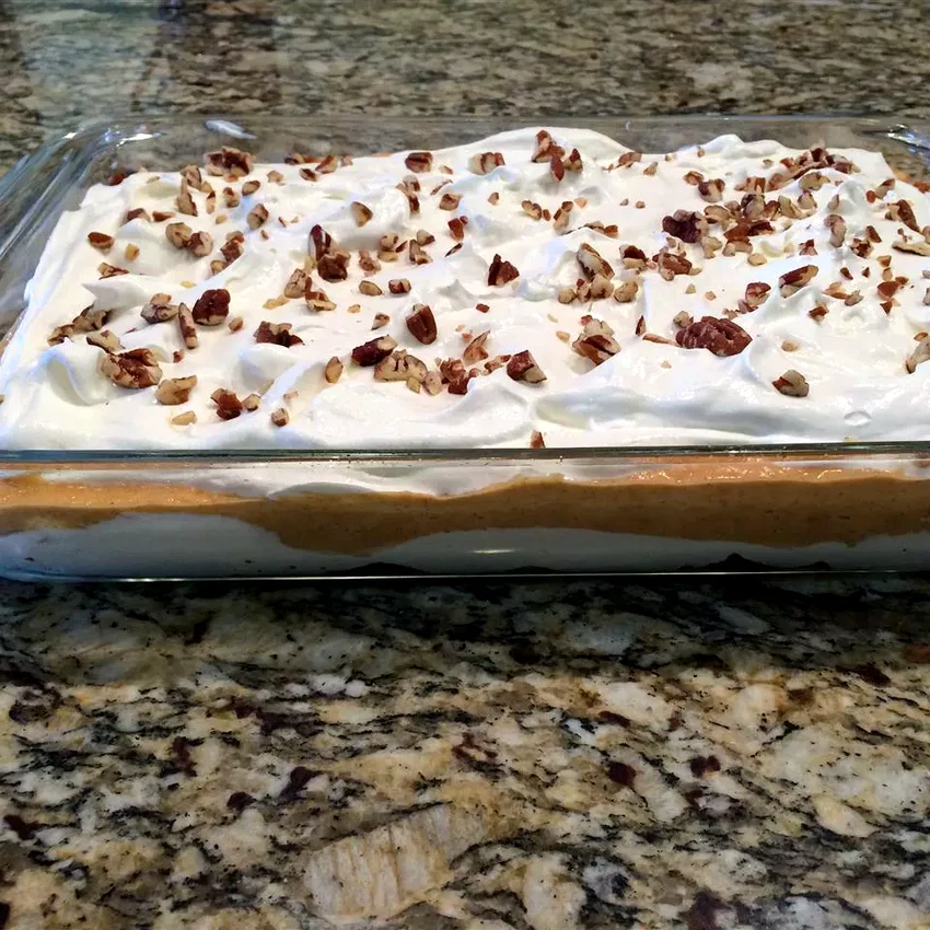 Thanksgiving Pumpkin Slush Cake