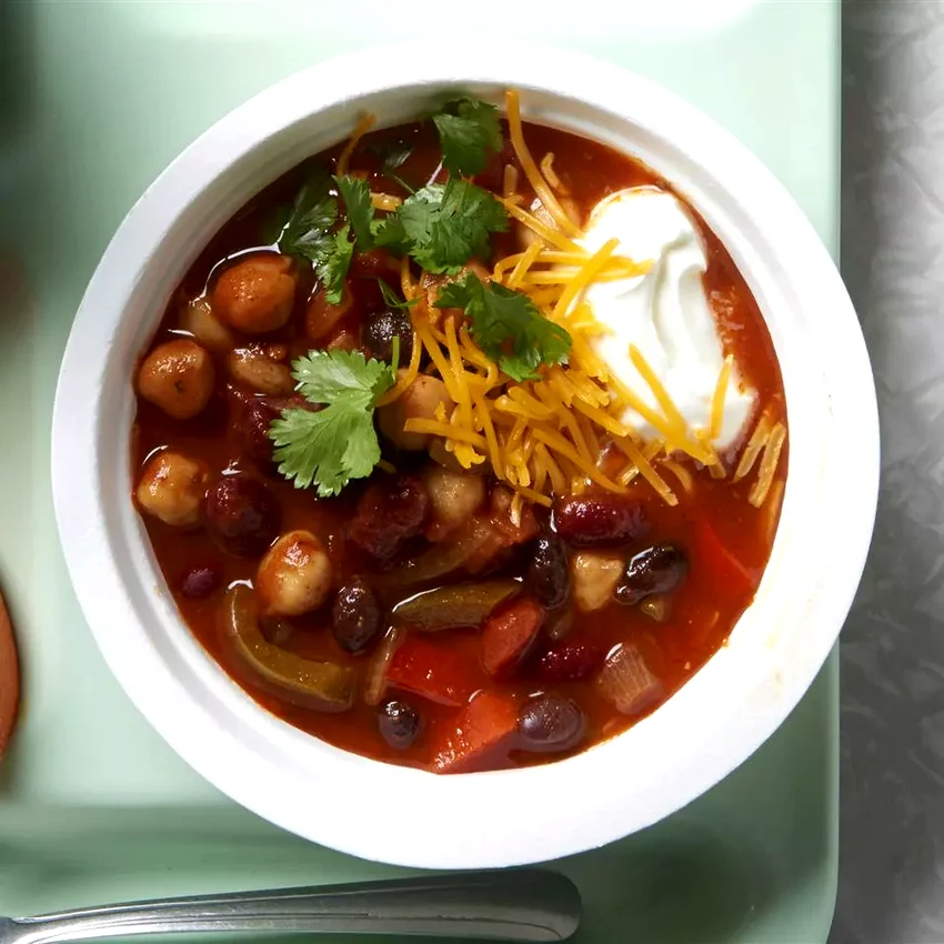 Three-Bean Vegetarian Chili