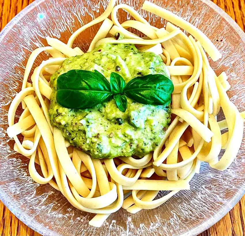 38 Fresh Basil Pesto Recipes For Summer Garden Herbs Three Pepper Pesto