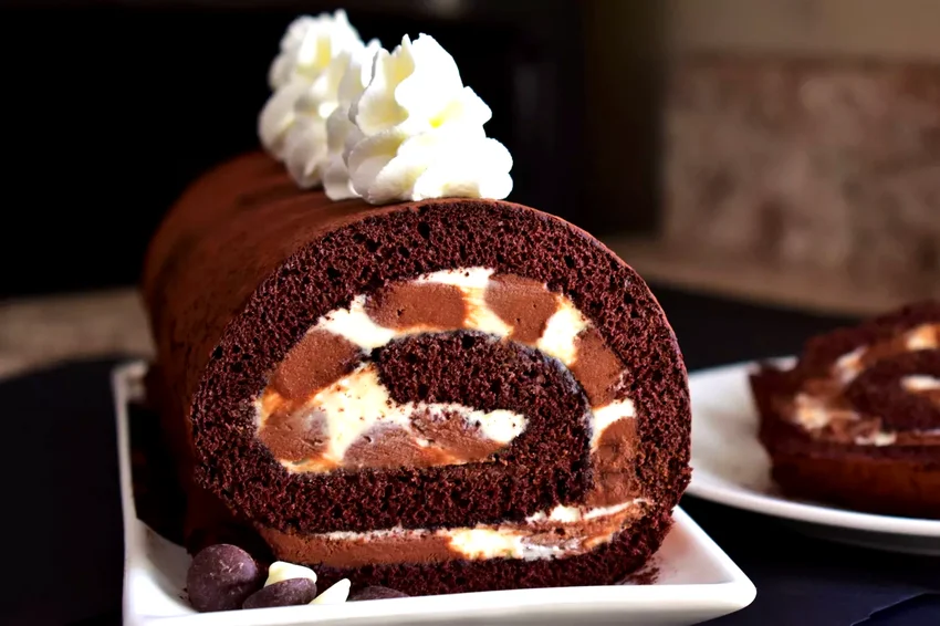 31 Elegant Cake Recipes That Will Wow Your Guests Triple Chocolate Roll Cake
