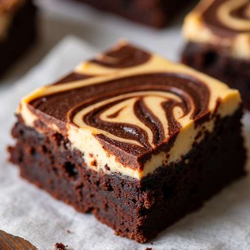 Triple Chocolate Swirl Cheesecake Brownies