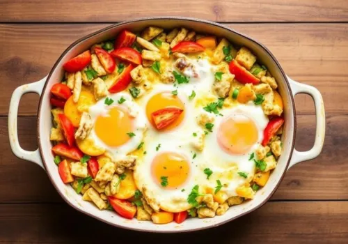 Tuna and Vegetable Breakfast Bake