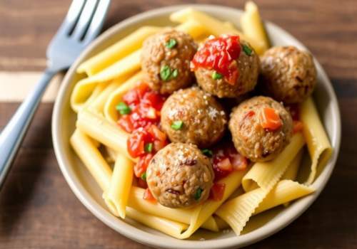 Turkey Meatballs with Pasta