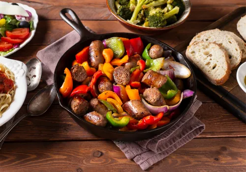 Turkey Sausage and Vegetable Skillet