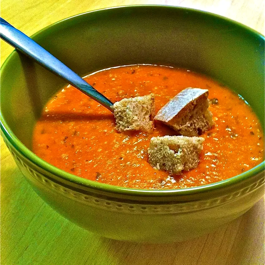 Turkish Red Lentil Soup with Mint