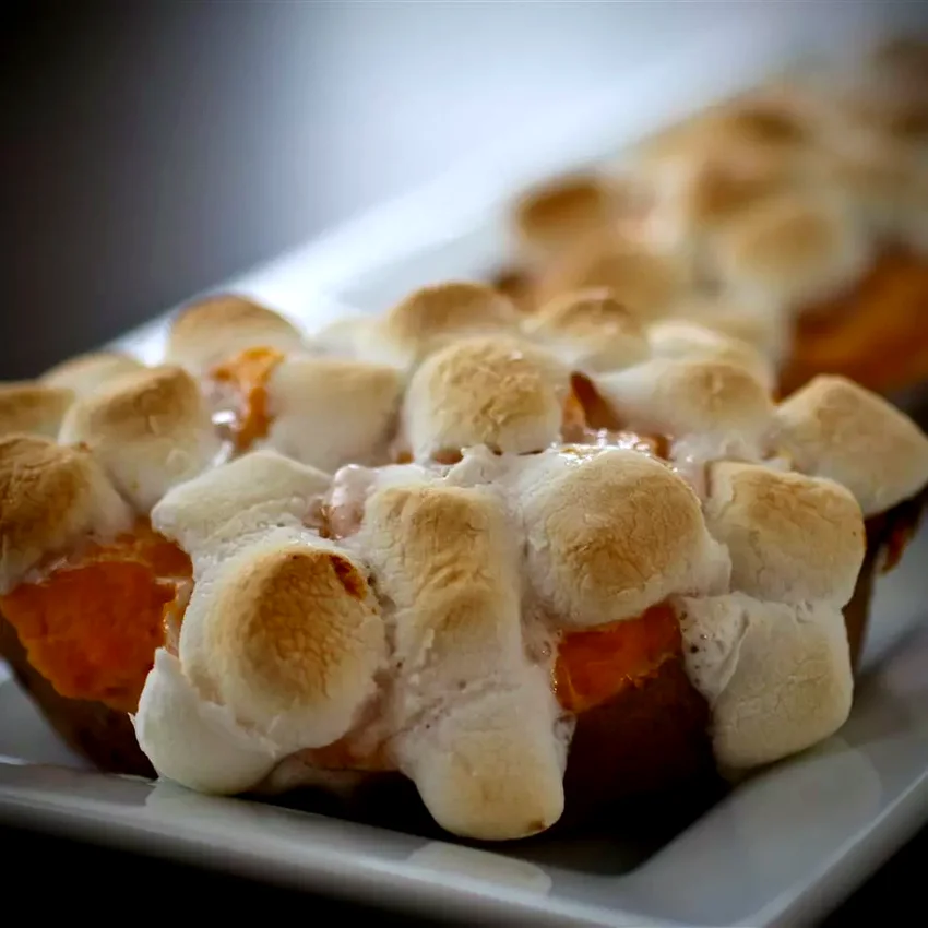 9 Delicious Sweet Potato Stuffing Ideas You'll Love Twice-Baked Sweet Potatoes with Browned Butter and Toasted Marshmallows