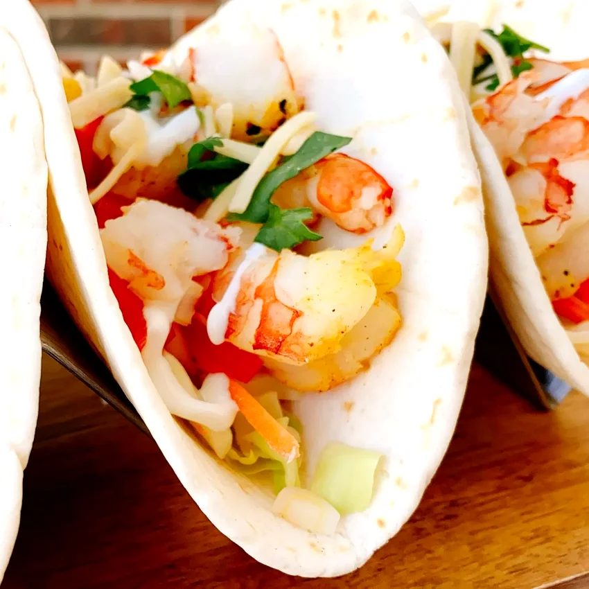 15 Delicious Air Fryer Shrimp Dishes Made in Under 60 Minutes Twisted Air Fryer Shrimp Tacos