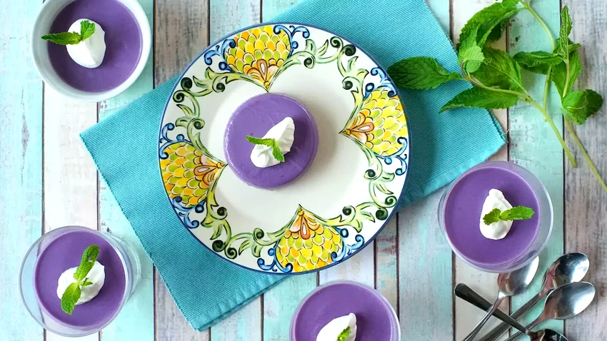 10 Purple Yam Dessert Recipes You Need to Make Today Ube Panna Cotta
