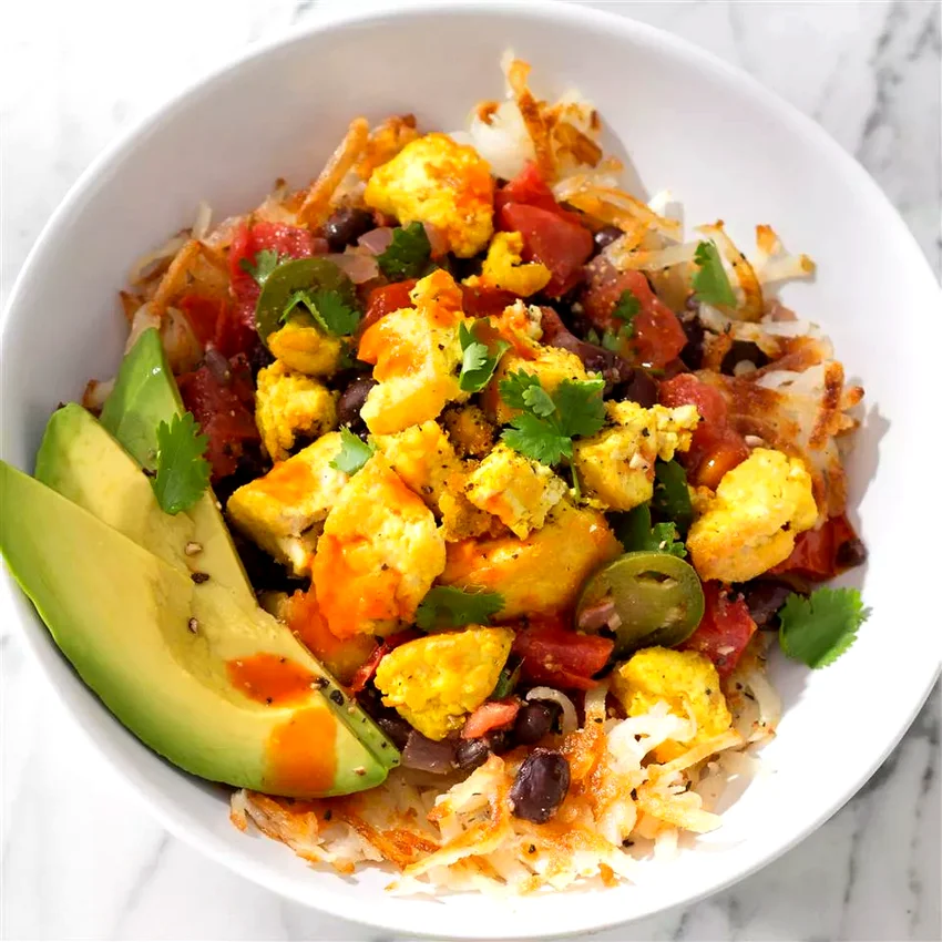 15 Simple Plant-Based Recipes Perfect for New Vegans Ultimate Tofu Breakfast Burrito Bowls
