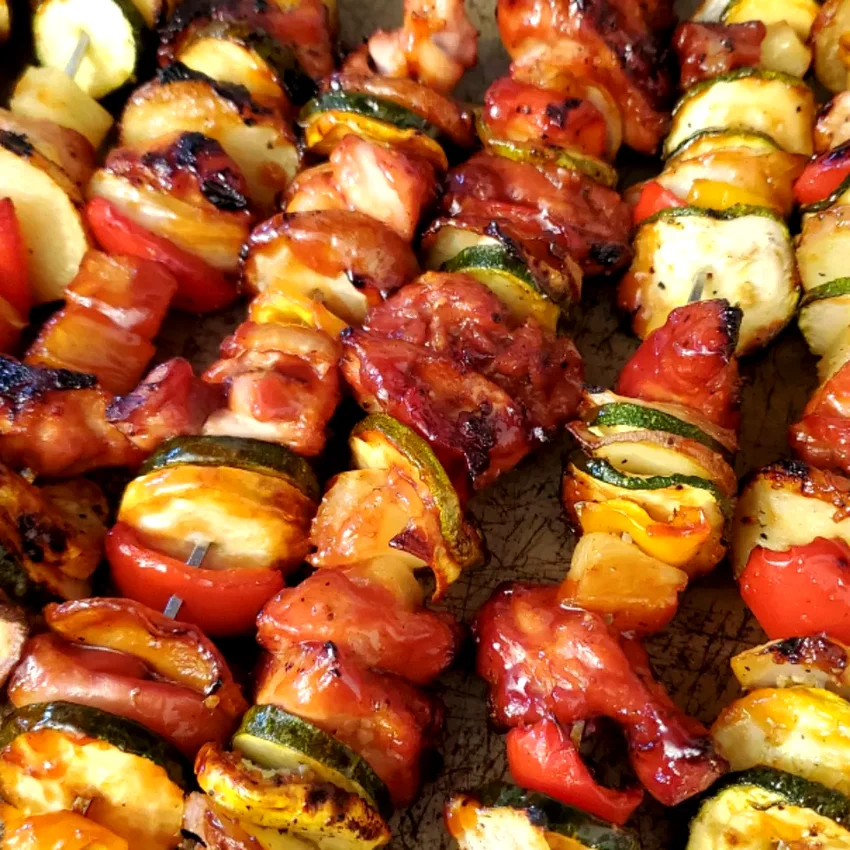 Ultra Easy Pineapple Chicken Kabobs