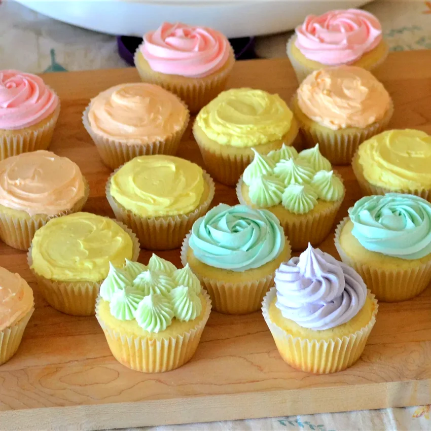 14 Beautiful and Tasty Bridal Shower Cupcake Recipes Vanilla Cupcakes with Swiss Meringue Buttercream
