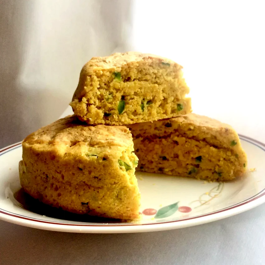 Vegan Jalapeño Cornbread in the Air Fryer