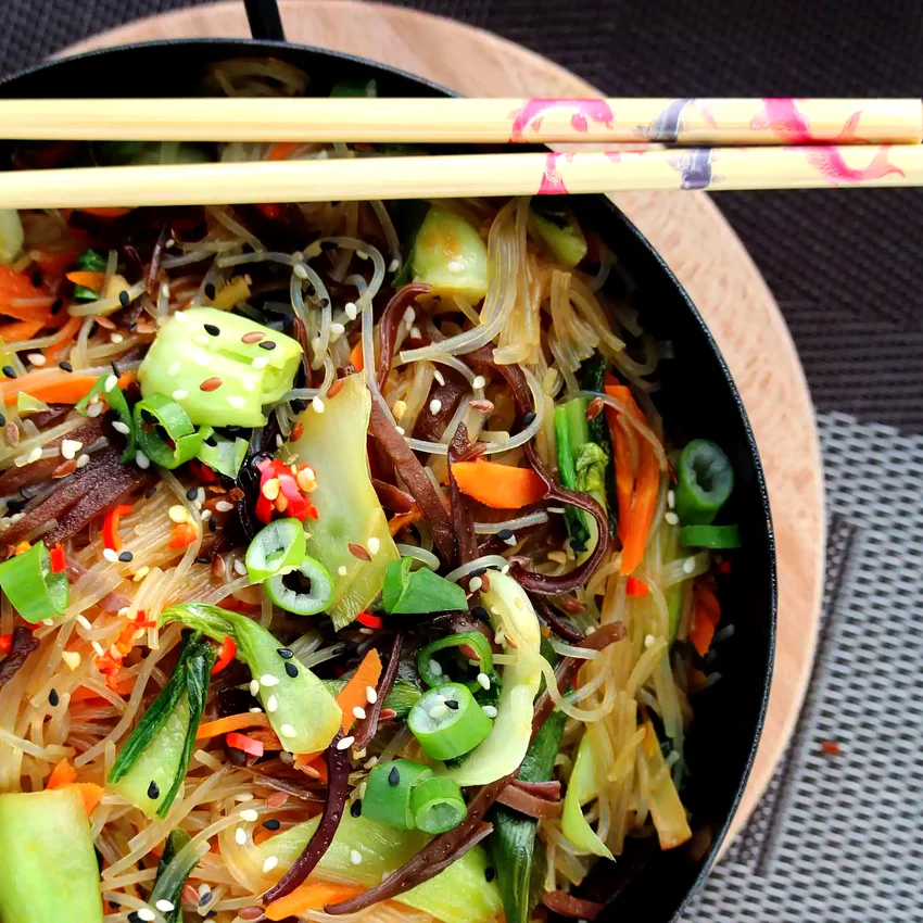 22 Plant-Based Asian Dishes for Fast, Nutritious Meals Vegan Japchae Korean Noodles