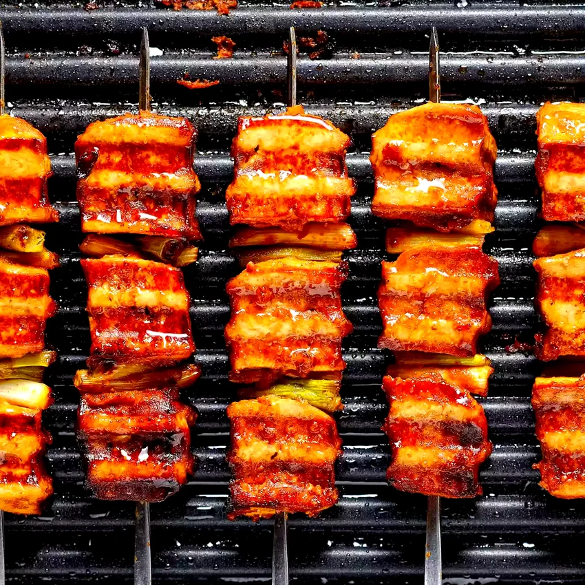 22 Plant-Based Asian Dishes for Fast, Nutritious Meals Vegan Korean Tofu and Leek Barbeque