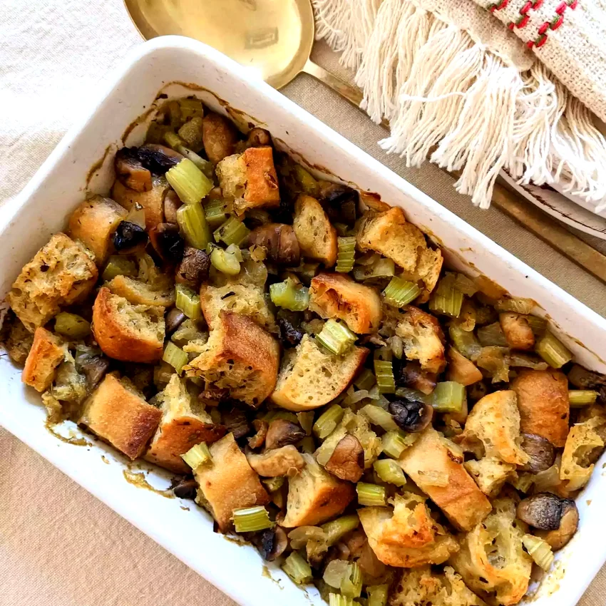 22 Creative Baguette Recipes Beyond Simple Sandwiches Vegan Mushroom Thanksgiving Stuffing