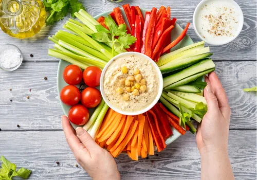 Vegetable Platter with Dips