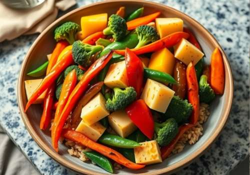 Vegetable Stir-Fry with Rice