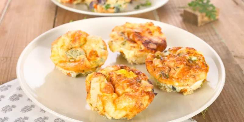 Vegetable and Egg White Frittata Cups