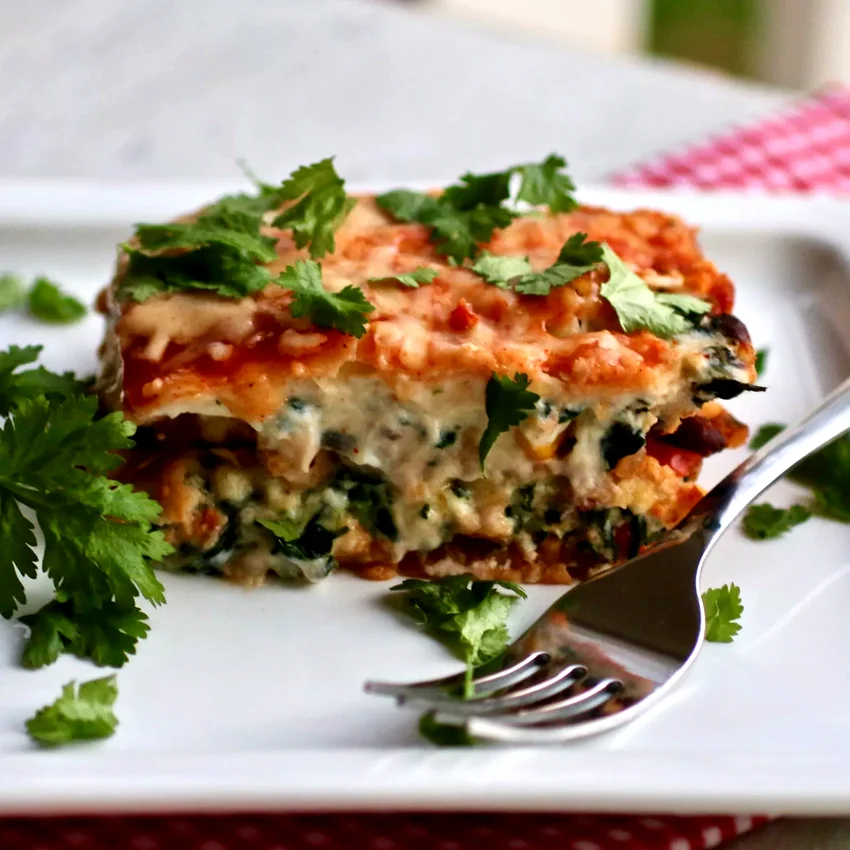 48 Simple 9x13 Pan Dinner Recipes for Easy Family Meals Vegetarian Mexican Lasagna