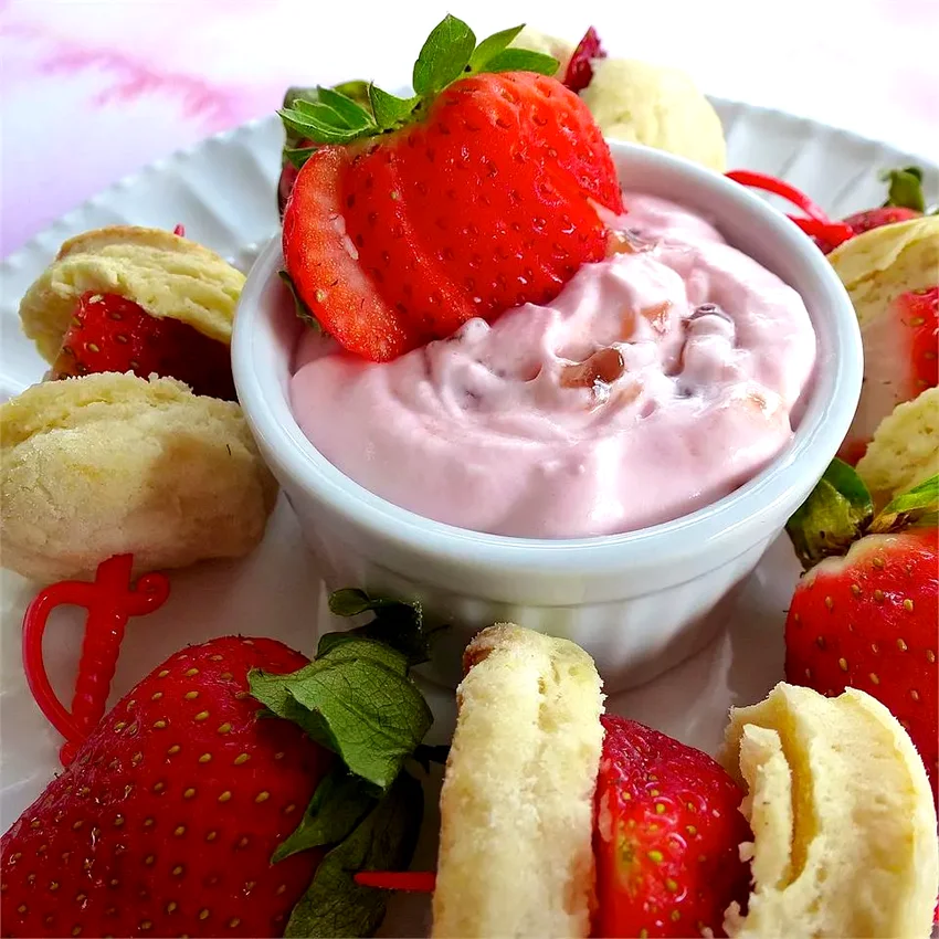 Very Dairy Strawberry Shortcake Dip