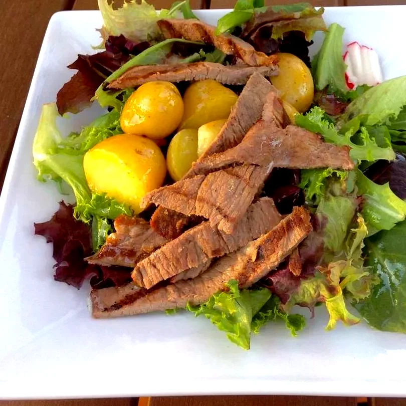 Warm Steak and Potato Salad