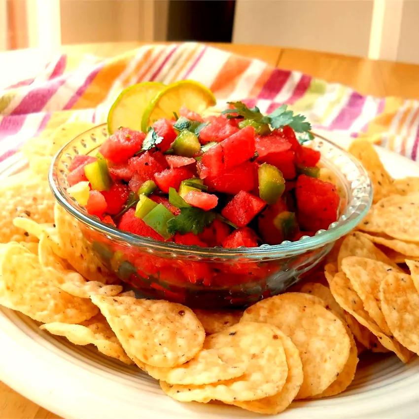 30 Plant-Based Daniel Fast Approved Snack Ideas Watermelon Fire and Ice Salsa