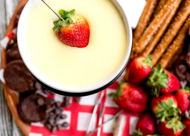 50 Elegant Desserts You Can Create in Your Own Kitchen White Chocolate Fondue