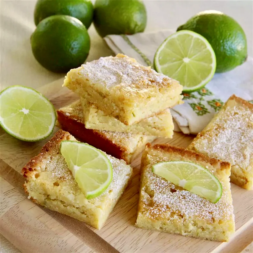 30 Zesty Lime Treats Bursting with Fresh Citrus Taste White Chocolate Lime Blondies