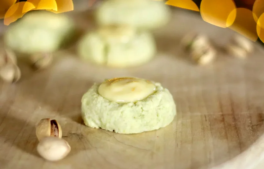White Chocolate Thumbprint Cookies