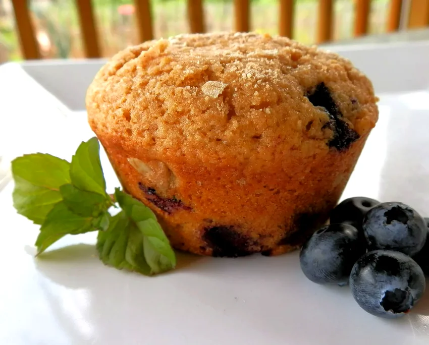 Whole Wheat Blueberry Muffins