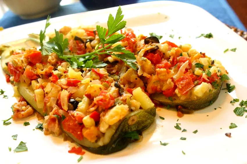 Zucchini Boats on the Grill