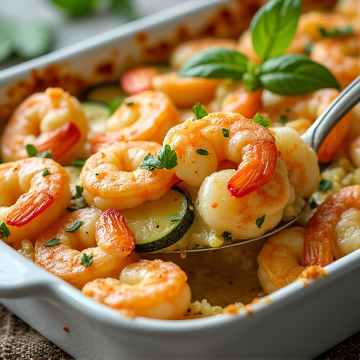 Zucchini Shrimp Casserole