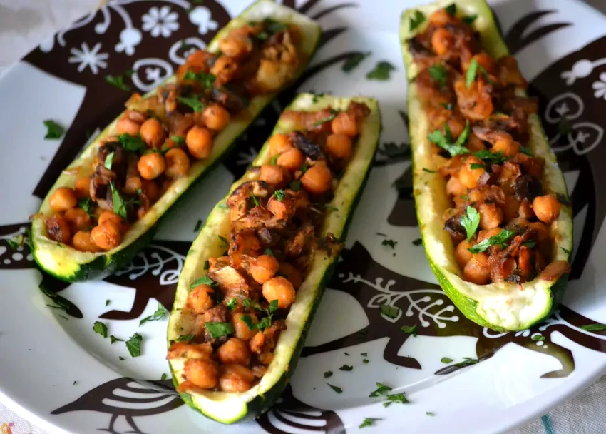 16 Oven-Baked Zucchini Recipes for Delicious Sides Zucchini with Chickpea and Mushroom Stuffing