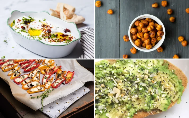 adult-snack-ideas collage