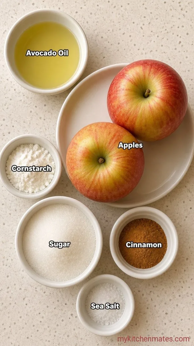 Crispy Air Fryer Apple Fries (Ready in 15 Minutes) Ingredients