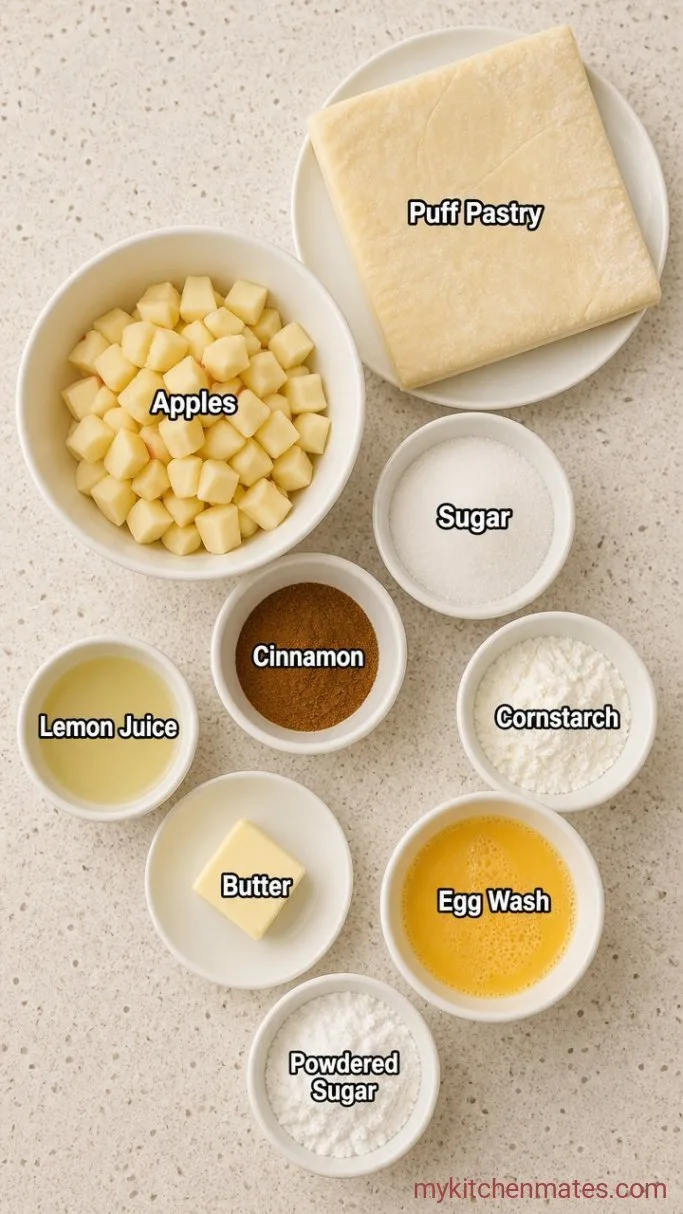 Quick Air Fryer Apple Hand Pies Ingredients