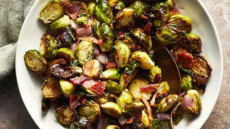 Air-Fryer Brussels Sprouts Food photo of Air-Fryer Brussels Sprouts