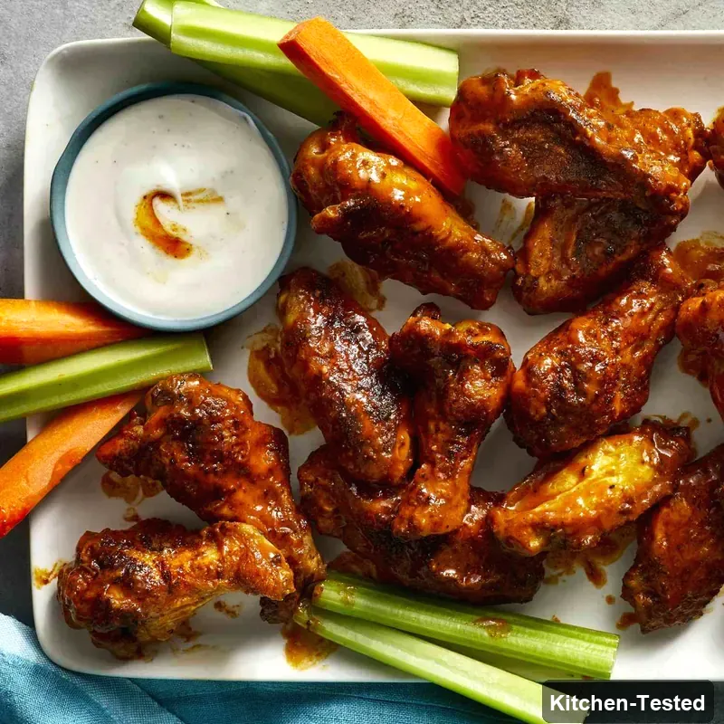 Air-Fryer Buffalo Wings air fryer buffalo wings