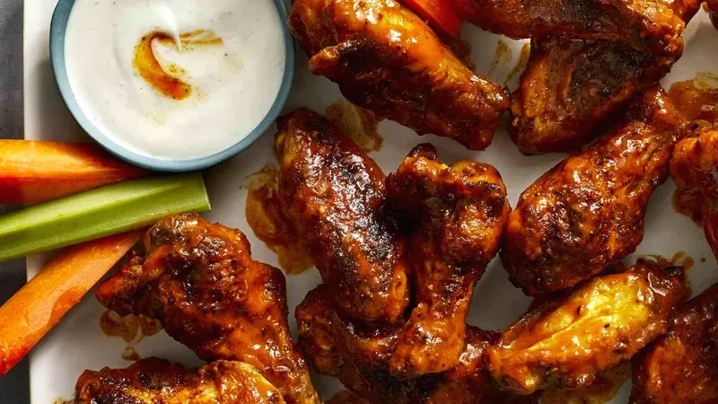 Air-Fryer Buffalo Wings Food photo of Air-Fryer Buffalo Wings