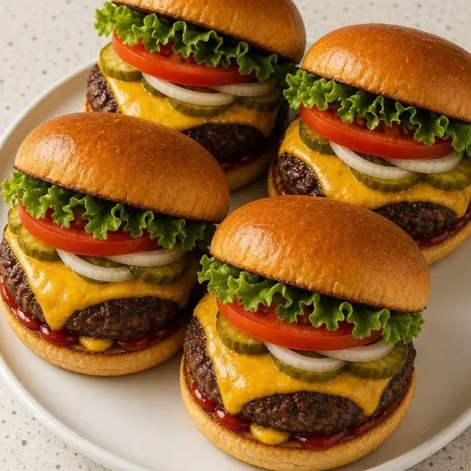 Juicy Air Fryer Burgers (Ready in 15 Minutes) Air Fryer Burgers