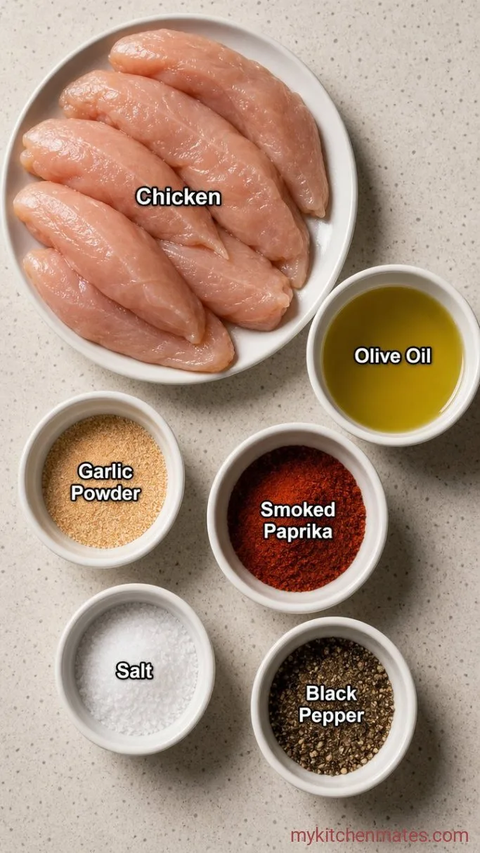 Juicy Air Fryer Chicken Tenderloin (Done in 15 Minutes) Ingredients