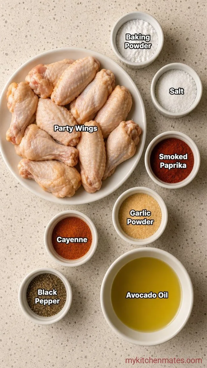 Crispy Air Fryer Chicken Wings in 30 Minutes Ingredients