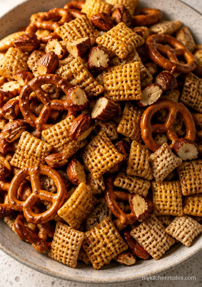 Air Fryer Christmas Chex Mix