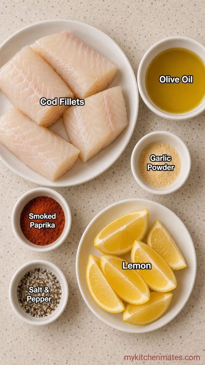 15-Minute Air Fryer Cod Ingredients