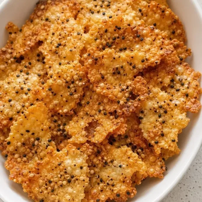 Crispy Air Fryer Cottage Cheese Chips (2 Ingredients!) Air Fryer Cottage Cheese Chips